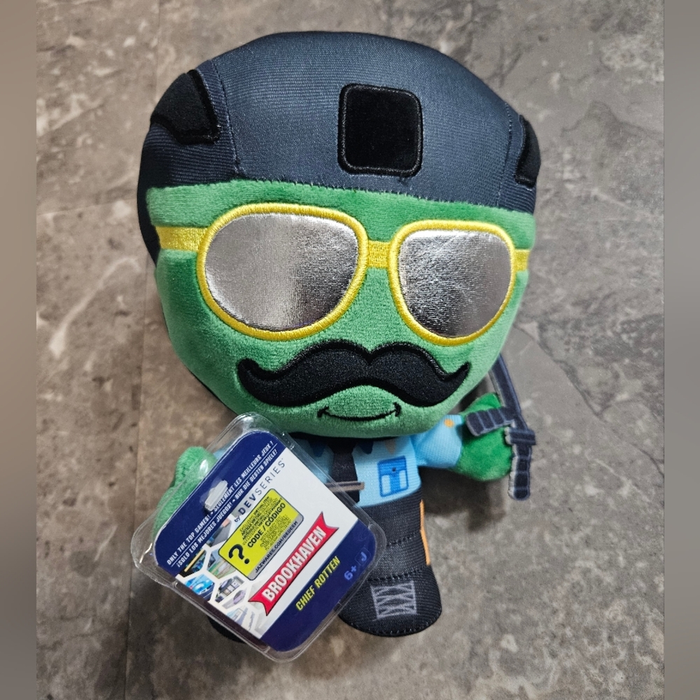 2 FOR $30 Devseries Brookhaven Chief Rotten Roblox Plushie With Virtual Code